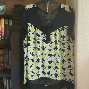 Signature Studio Cap Sleeve Peasant Top